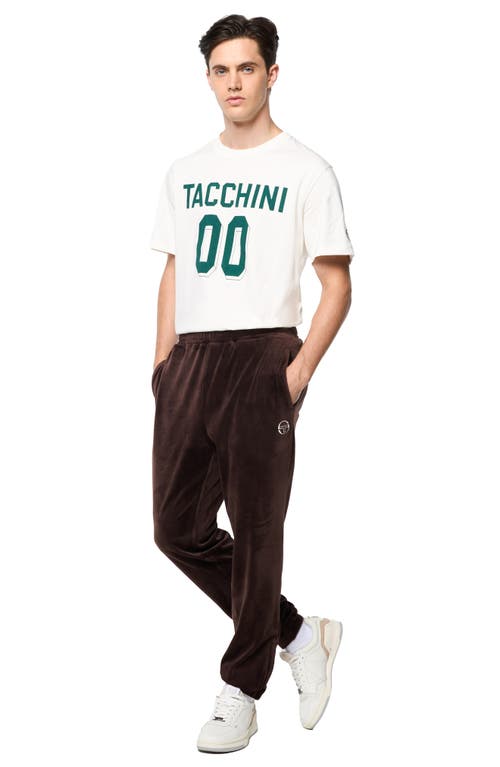 Shop Sergio Tacchini Ostuni Stretch Velour Track Pants In Java