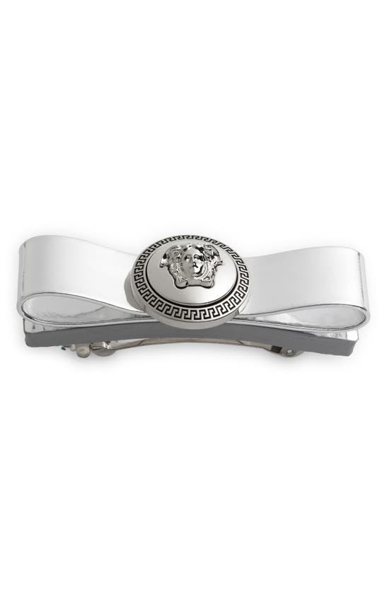 Versace Medusa Bow Clip In White