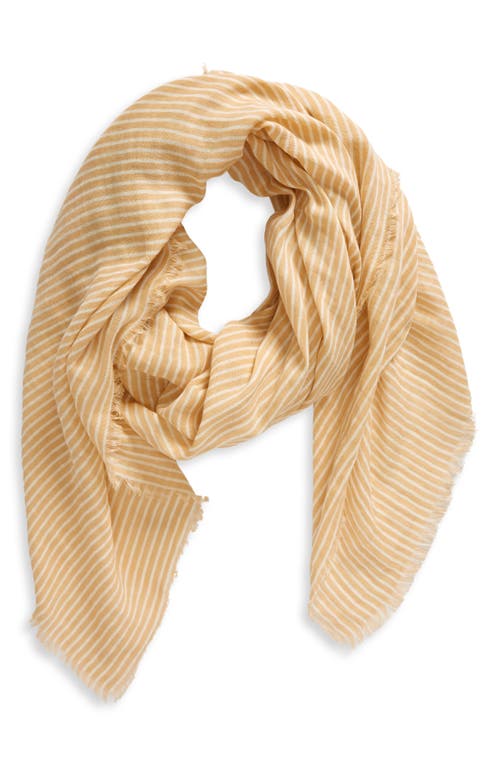 Shop Rag & Bone Astra Stripe Scarf In Beige/white Stripe