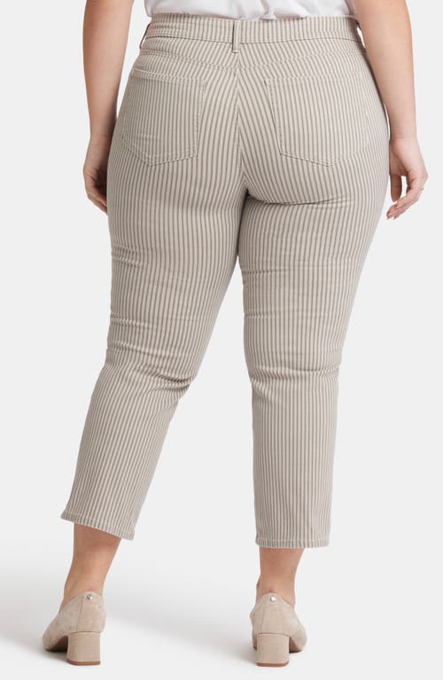 Nydj Marilyn Stripe Crop Straight Leg Jeans In Sandbar Stripe