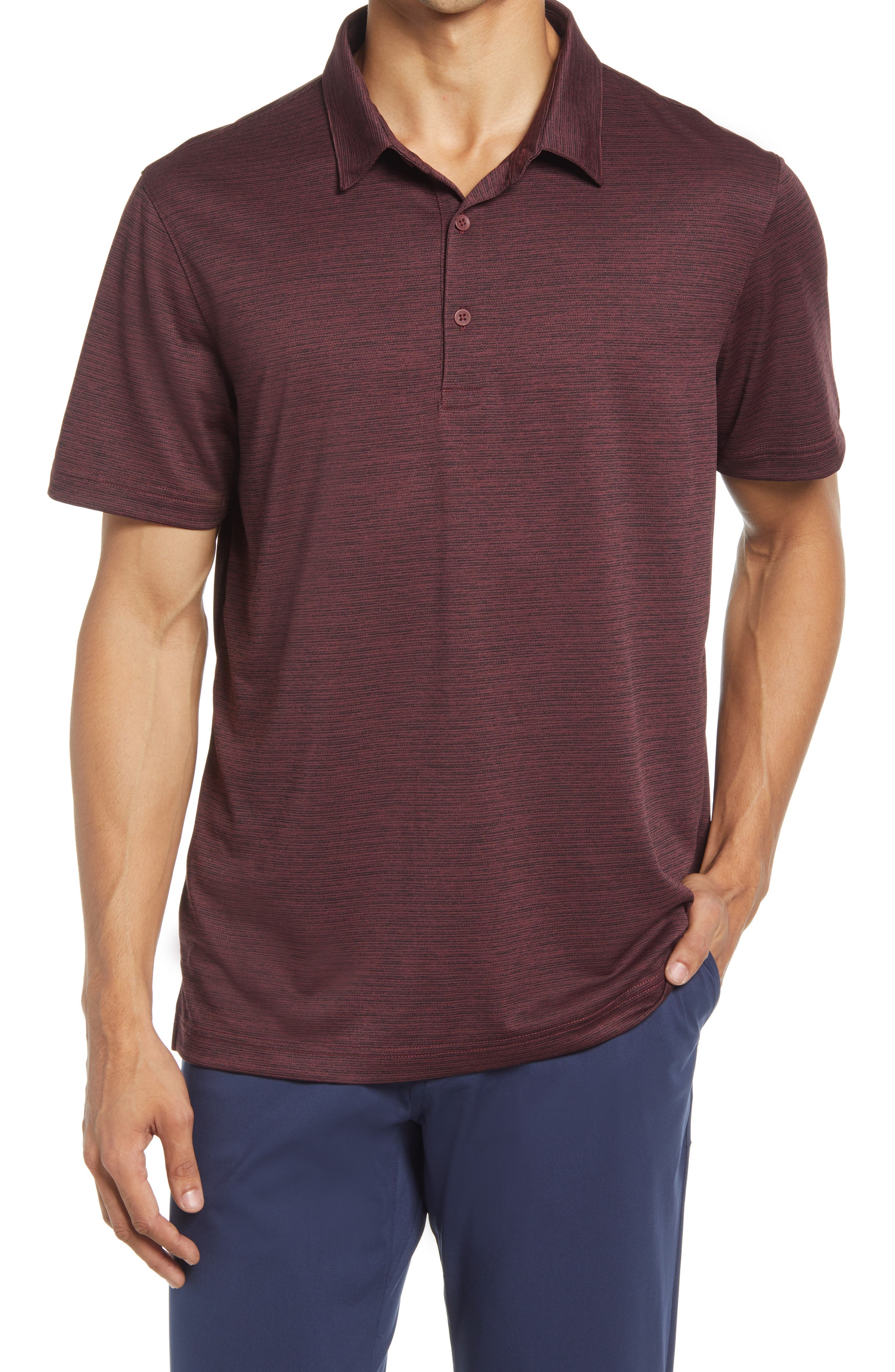 maroon color polo shirt