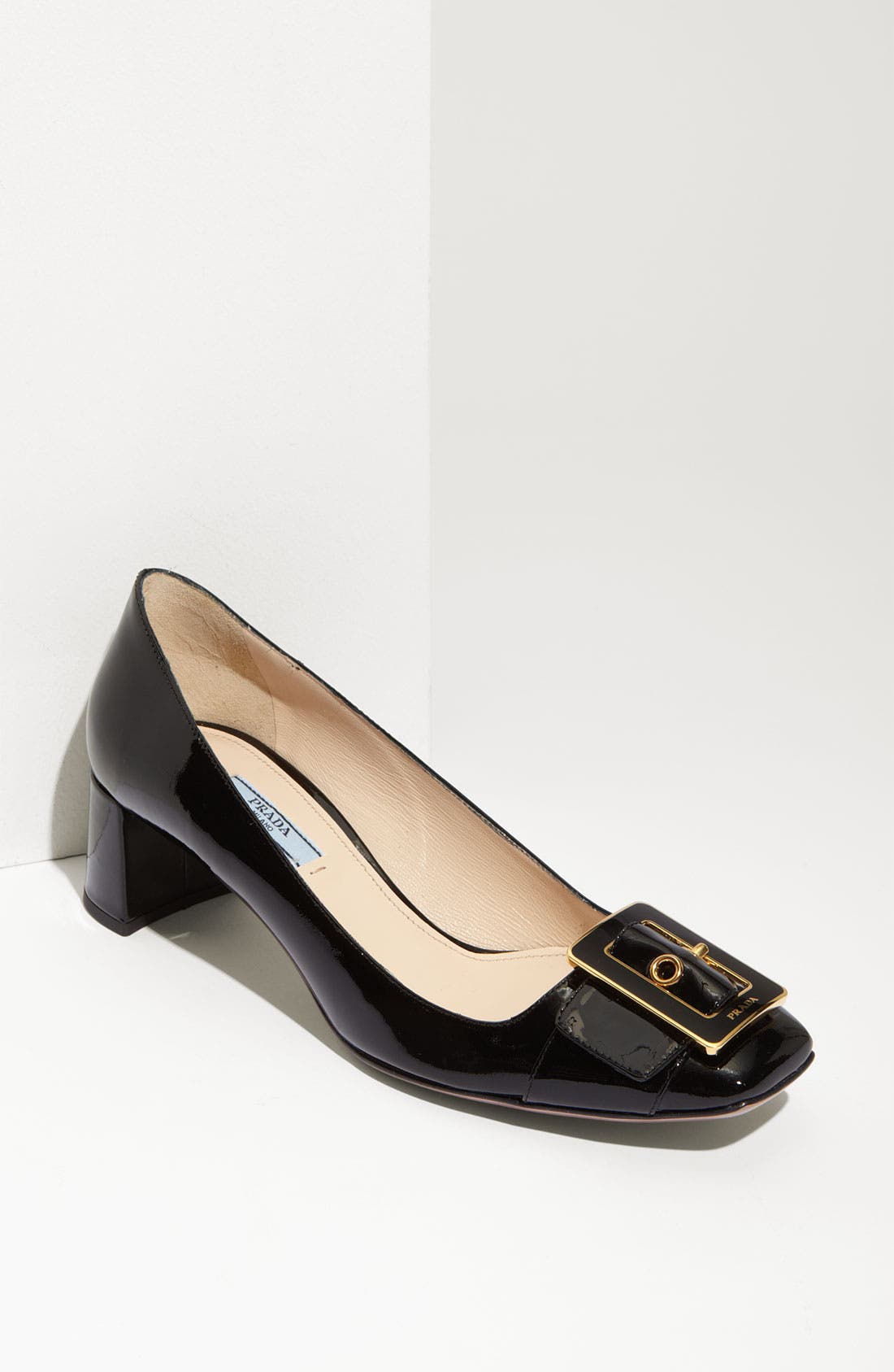 Prada Buckled Patent Leather Pump Nordstrom