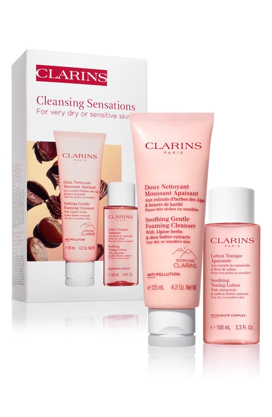 Clarins Soothing Cleansing Duo (nordstrom Exclusive) Usd $42 Value