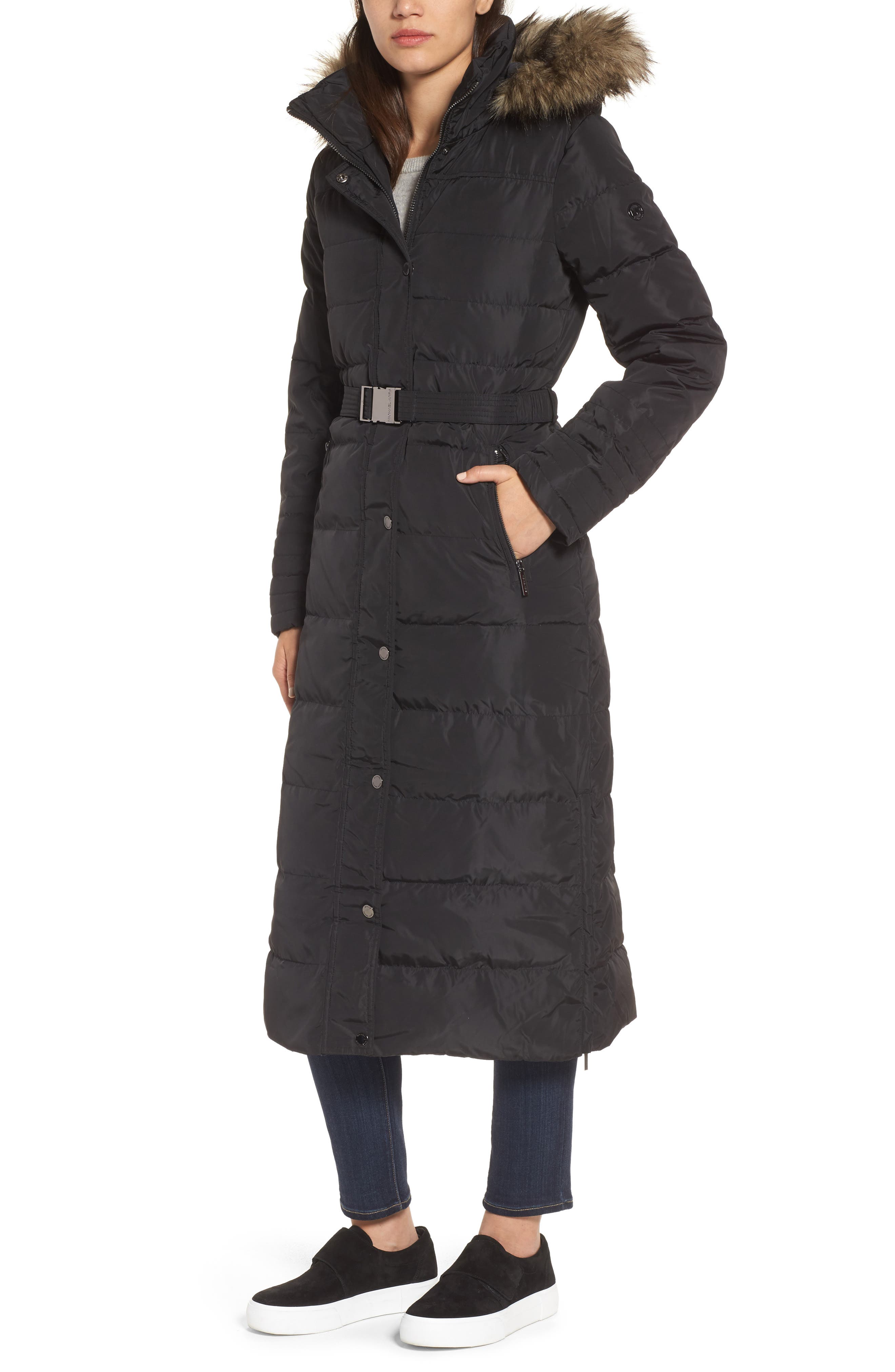 michael kors maxi down coat