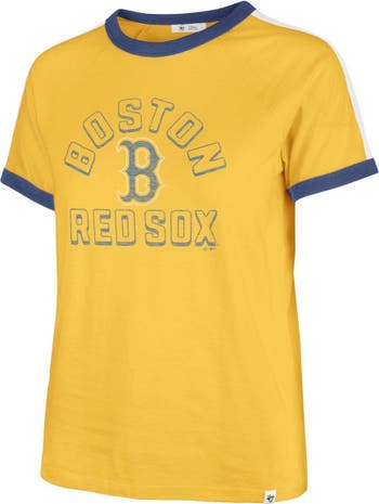 47 Women's '47 Yellow Boston Red Sox City Connect Sweet Heat Peyton T-Shirt