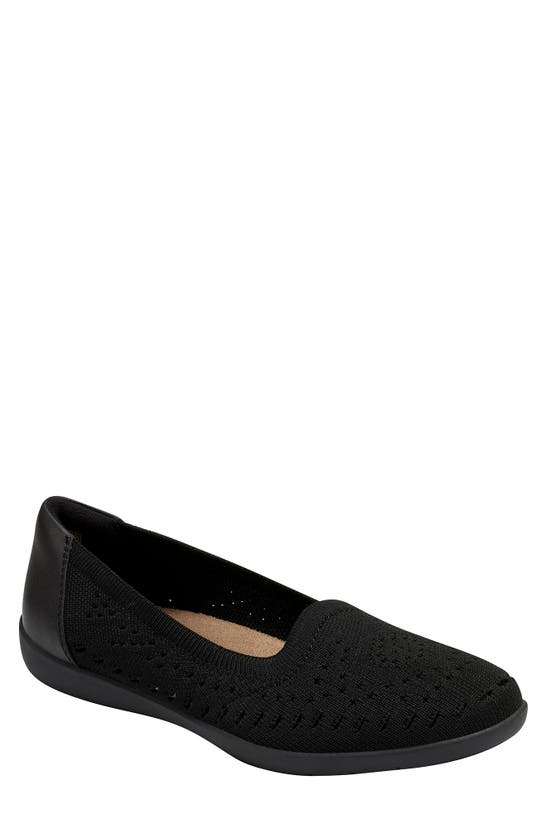 Earth Origins Faye Knit Flat In Black ModeSens