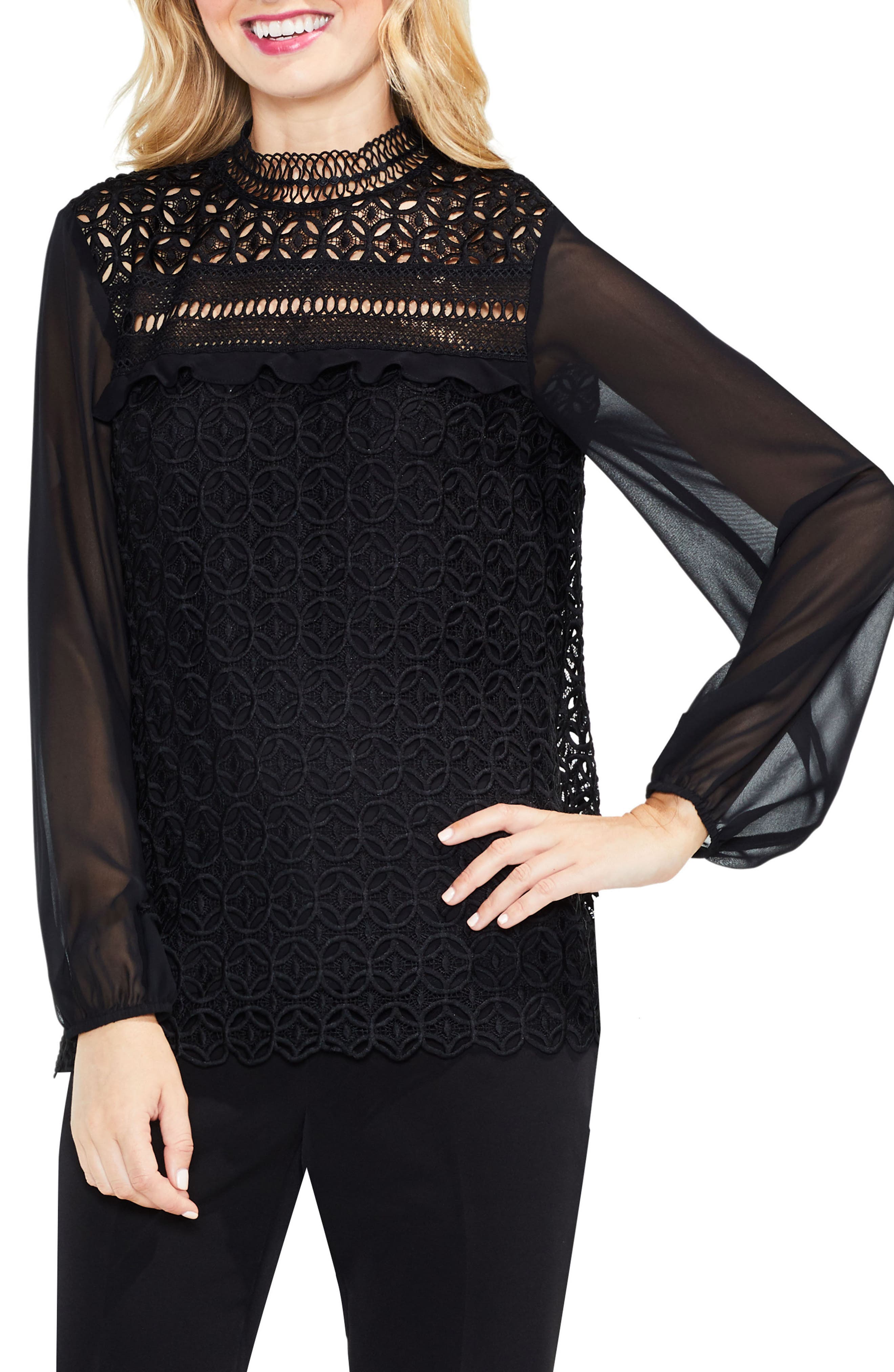 vince camuto lace top