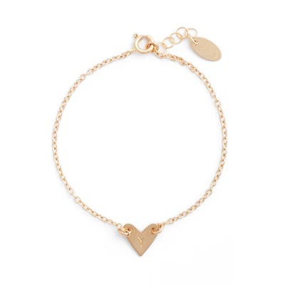 Nashelle Initial Heart Bracelet