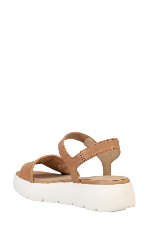 Eileen Fisher Jolie Ankle Strap Platform Sandal In Honey