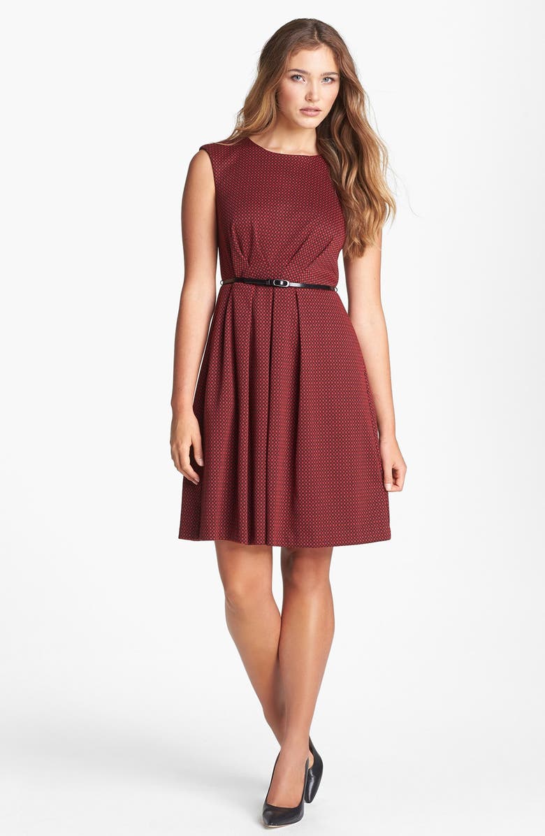 Maggy London Patterned Fit & Flare Dress Nordstrom