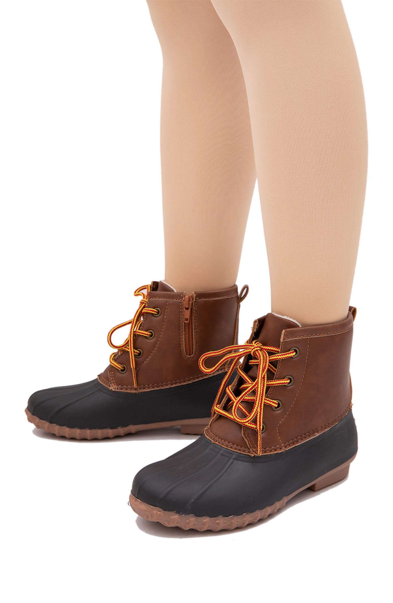 fur lined duck boots