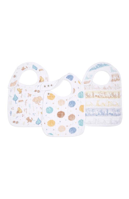 aden + anais 3-Pack Classic Snap Bib in Winnie In The Woods