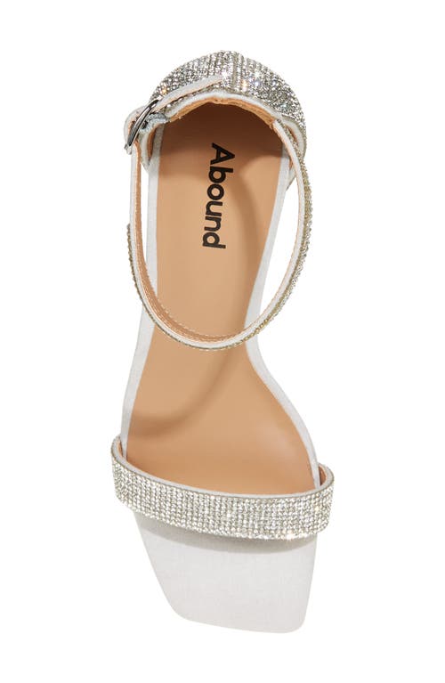 Shop Abound Finn Rhinestone Sandal In Silver Stone