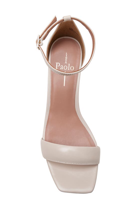 Shop Linea Paolo Hannah Ankle Strap Sandal In Cream