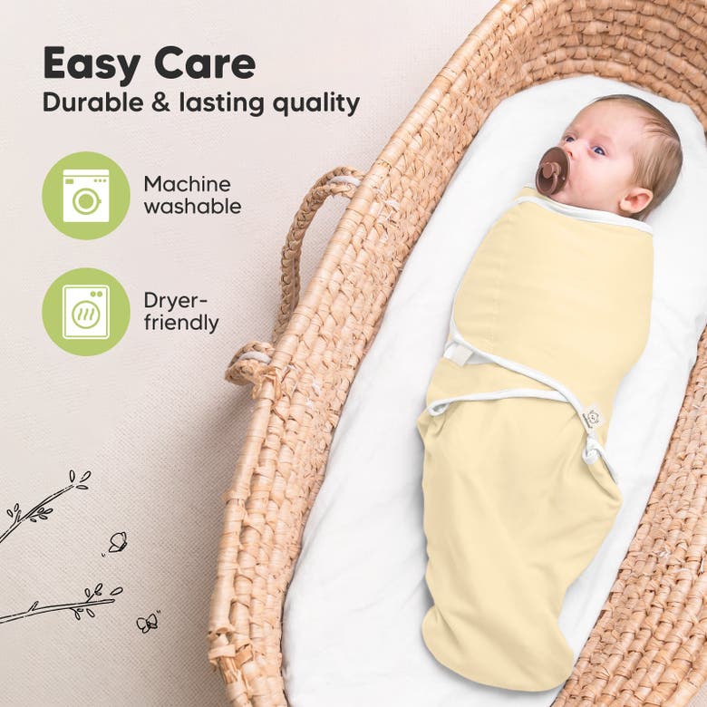 Shop Keababies 3-pack Soothe Swaddle Wraps In Daffodil