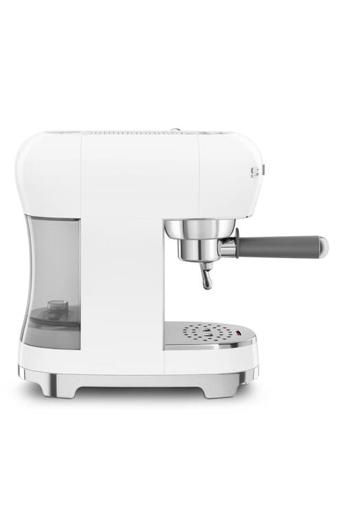 Smeg Manual Espresso Machine In White