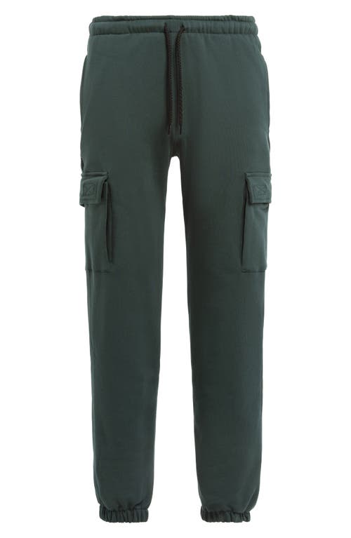 Cotton Cargo Joggers in Green