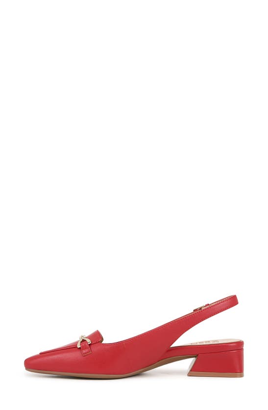Shop Naturalizer Lindsey Slingback Sandal In Crimson Red Leather