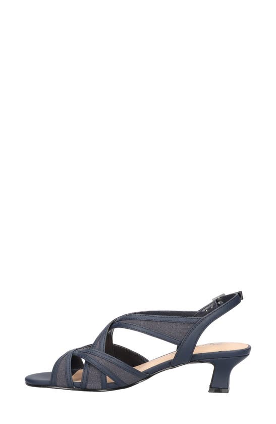 Shop Easy Street Tristen Slingback Sandal In Navy