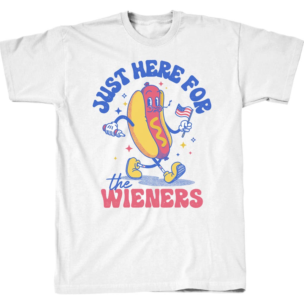 Tsc Miami Just Here For The Wieners Graphic Print T-shirt In White