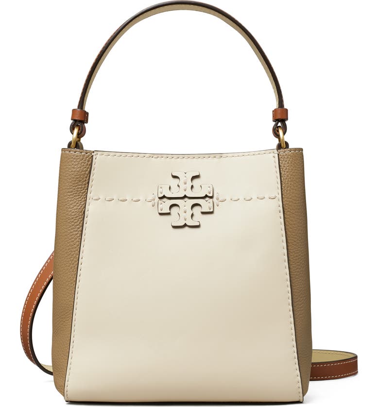 Tory Burch McGraw Colorblock Leather Bucket Bag | Nordstrom