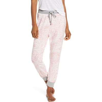 Splendid Crop Jogger Pajama Pants, Pink