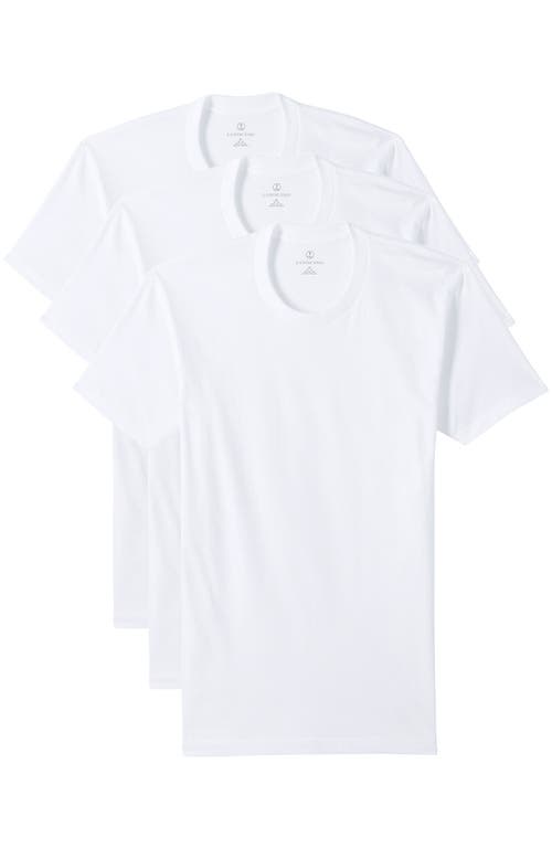 Shop Lands' End Crewneck Undershirt 3 Pack In White