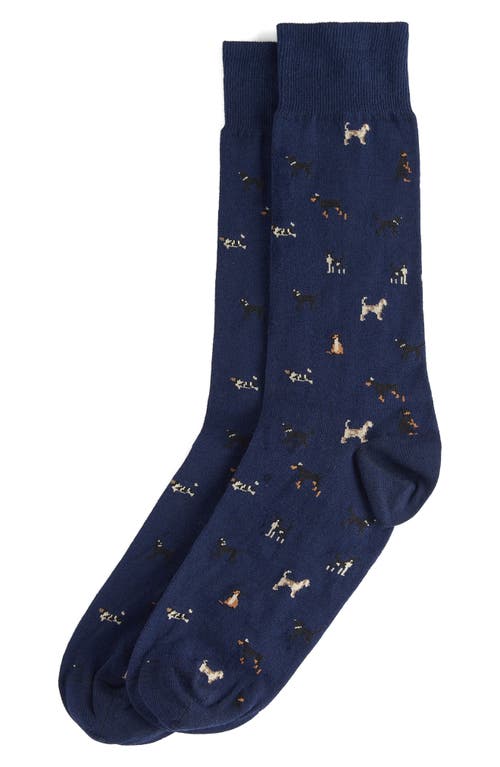 BARBOUR BARBOUR MAVIN DOG COTTON BLEND CREW SOCKS 