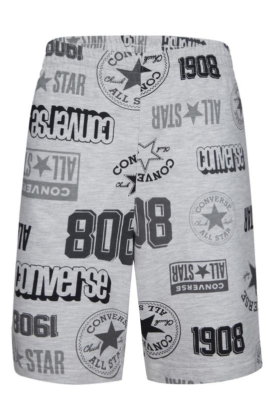 Converse Kids' Graphic Logo Shorts In Gray