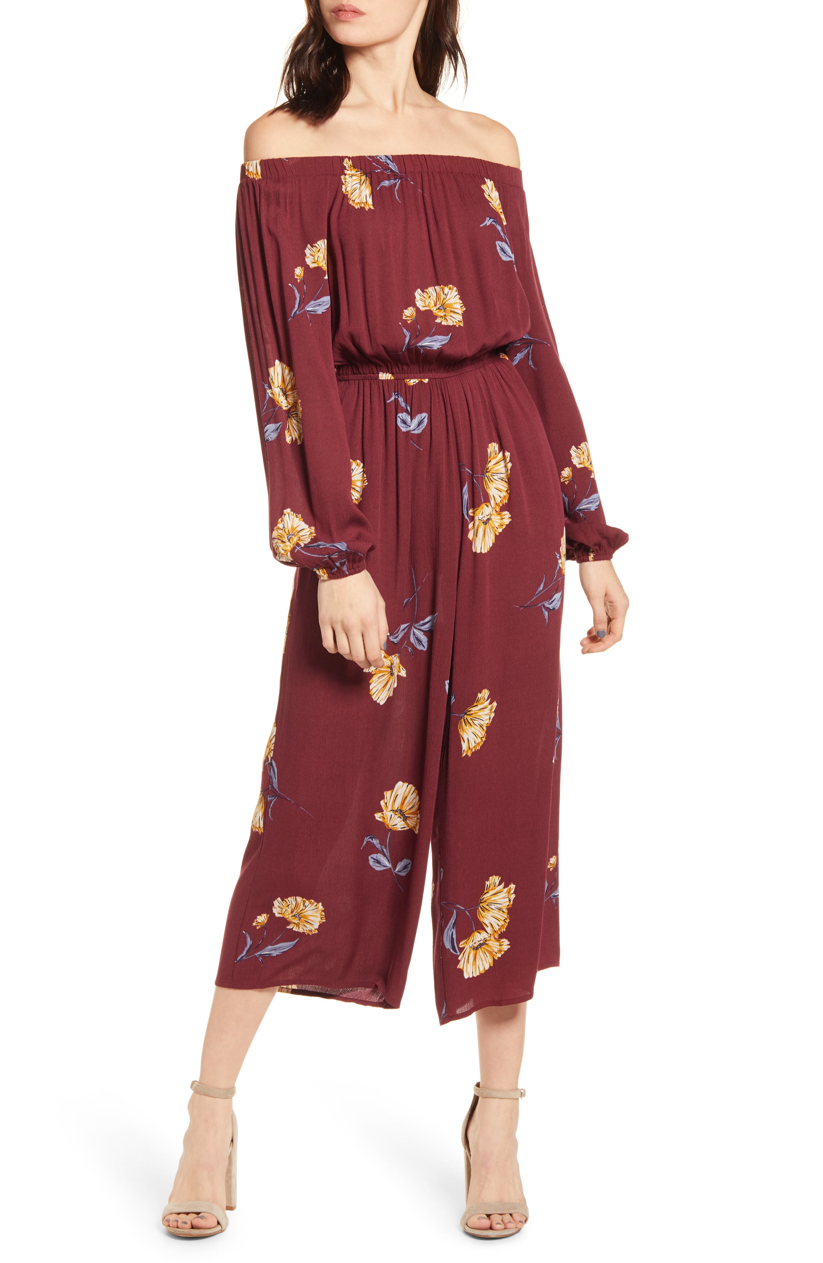 nordstrom floral jumpsuit