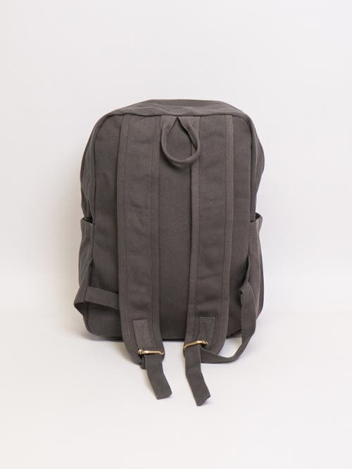 Shop Terra Thread Organic Cotton Backpack In Charcoal Grey