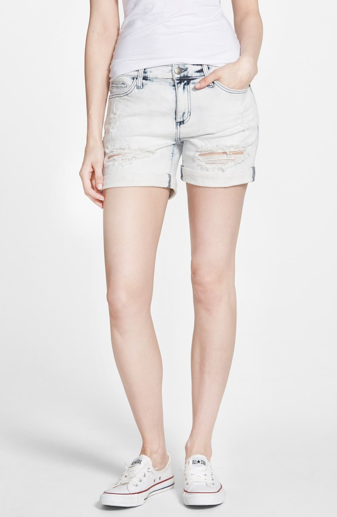 SP Black Boyfriend Denim Shorts (Light) Nordstrom