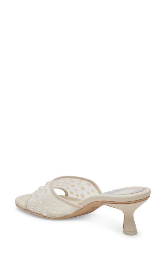 Shop Dolce Vita Meeza Imitation Pearl Sandal In Ivory Mesh