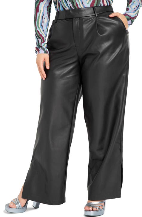 Women's Faux Leather Plus-Size Pants & Leggings | Nordstrom