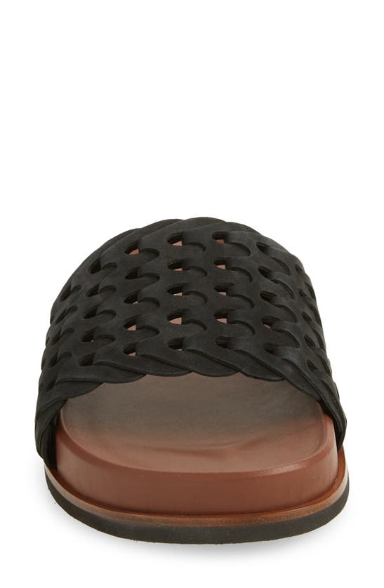 Rag & Bone Bailey Slide Sandal In Black Leather