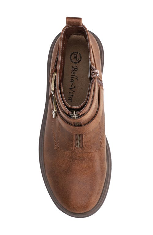 Bella Vita Arcadia Buckle Boot In Tan