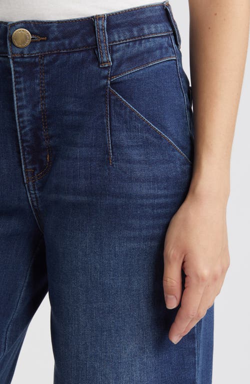Wit & Wisdom 'ab'solution Skyrise V-pocket Ankle Wide Leg Jeans In Blue