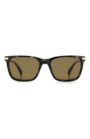 Rag & Bone 56mm Square Sunglasses In Green Havana