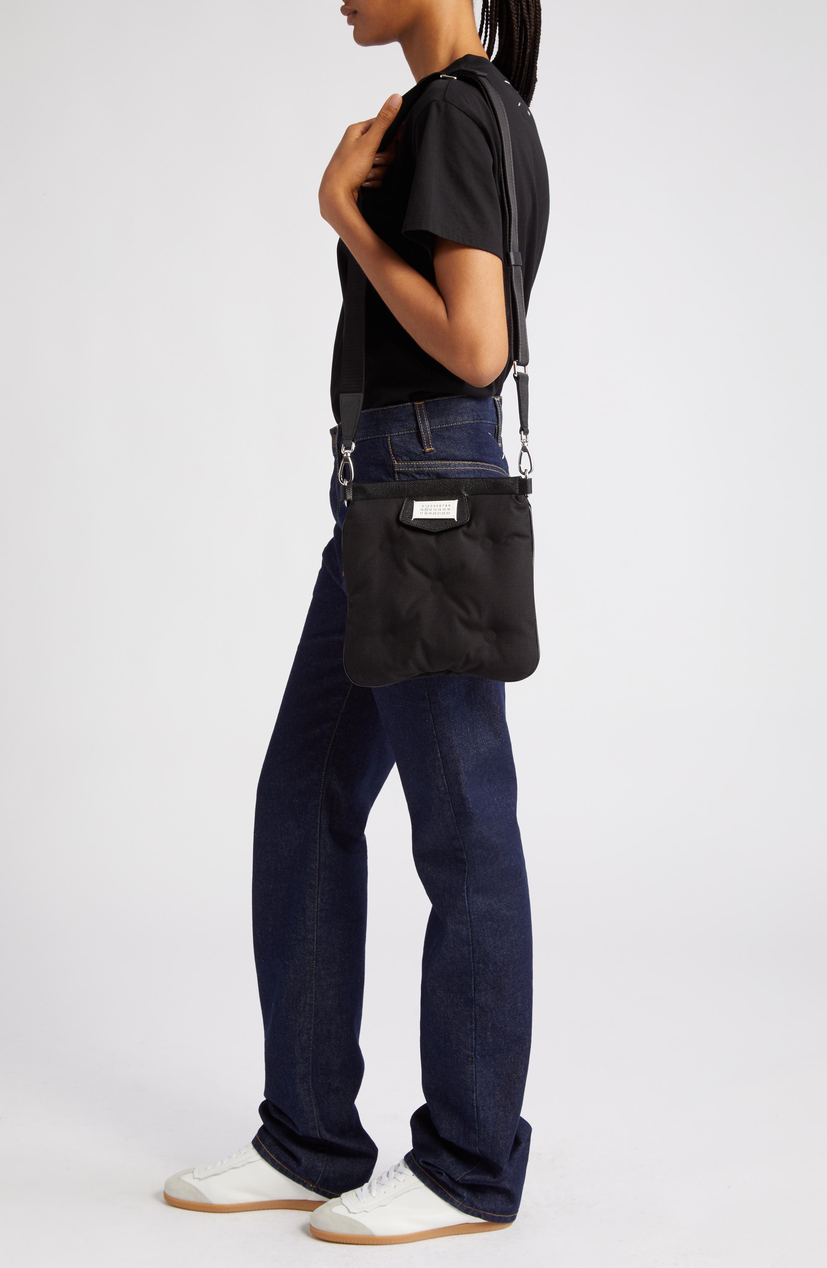 Maison Margiela Glam Slam Sport Flat Pocket Bag in Black | Smart 