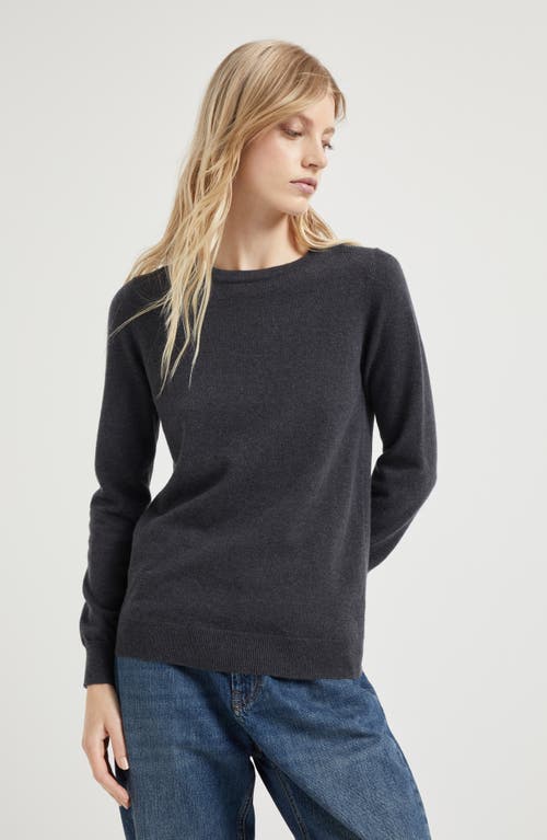 Shop Brunello Cucinelli Cashmere Sweater In Anthracite