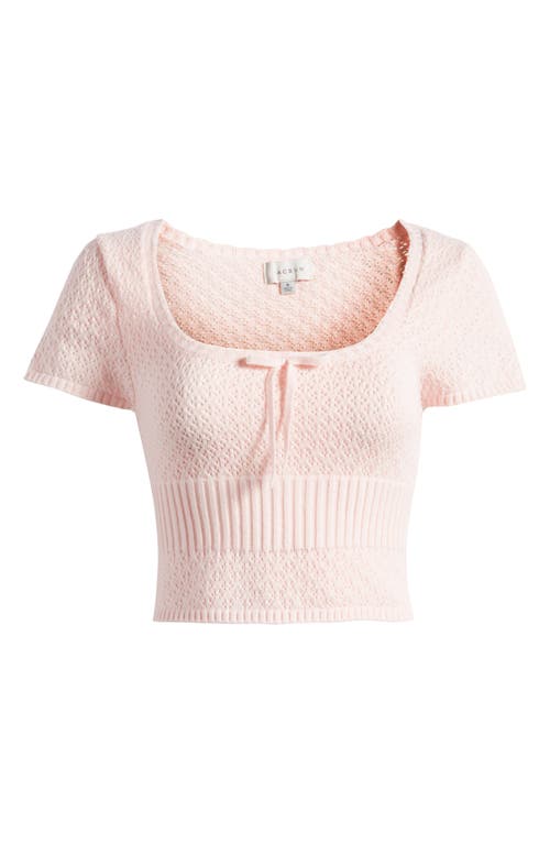 Shop Pacsun Evelyn Short Sleeve Sweater In Pink