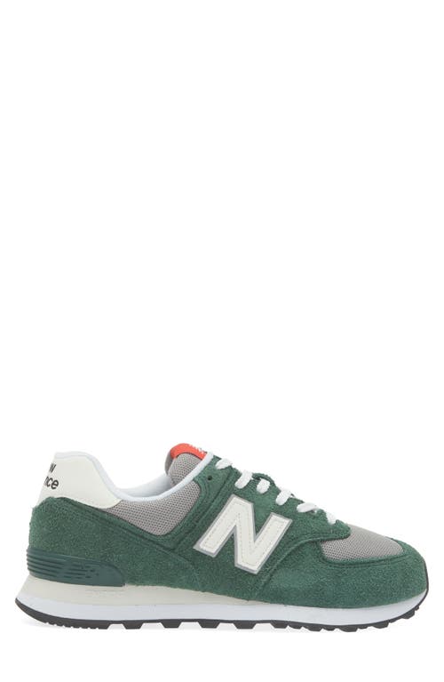 Shop New Balance Gender Inclusive 574 Sneaker In Nightwatch Green/sea Salt