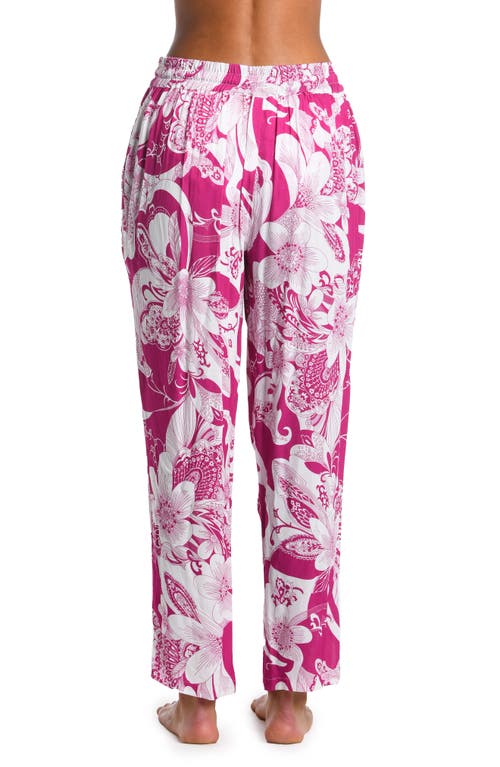 Sunshine 79 Boho Harem Cover-up Pants In Fuchsia