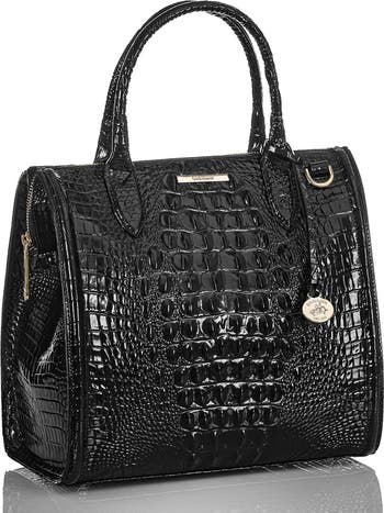 Brahmin Crocodile-Embossed Leather Handbags