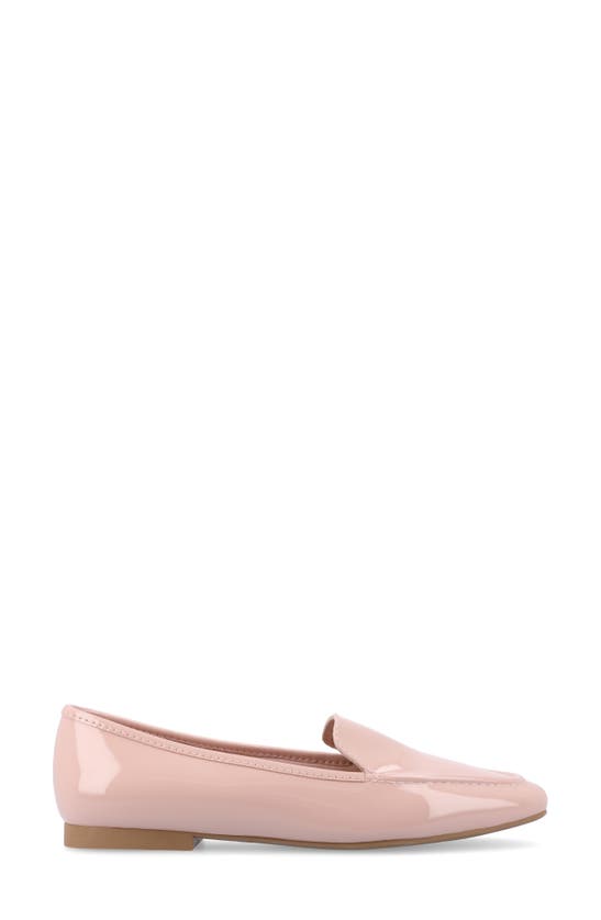 Journee Collection Tullie Womens Square Loafers In Patent/ Pink