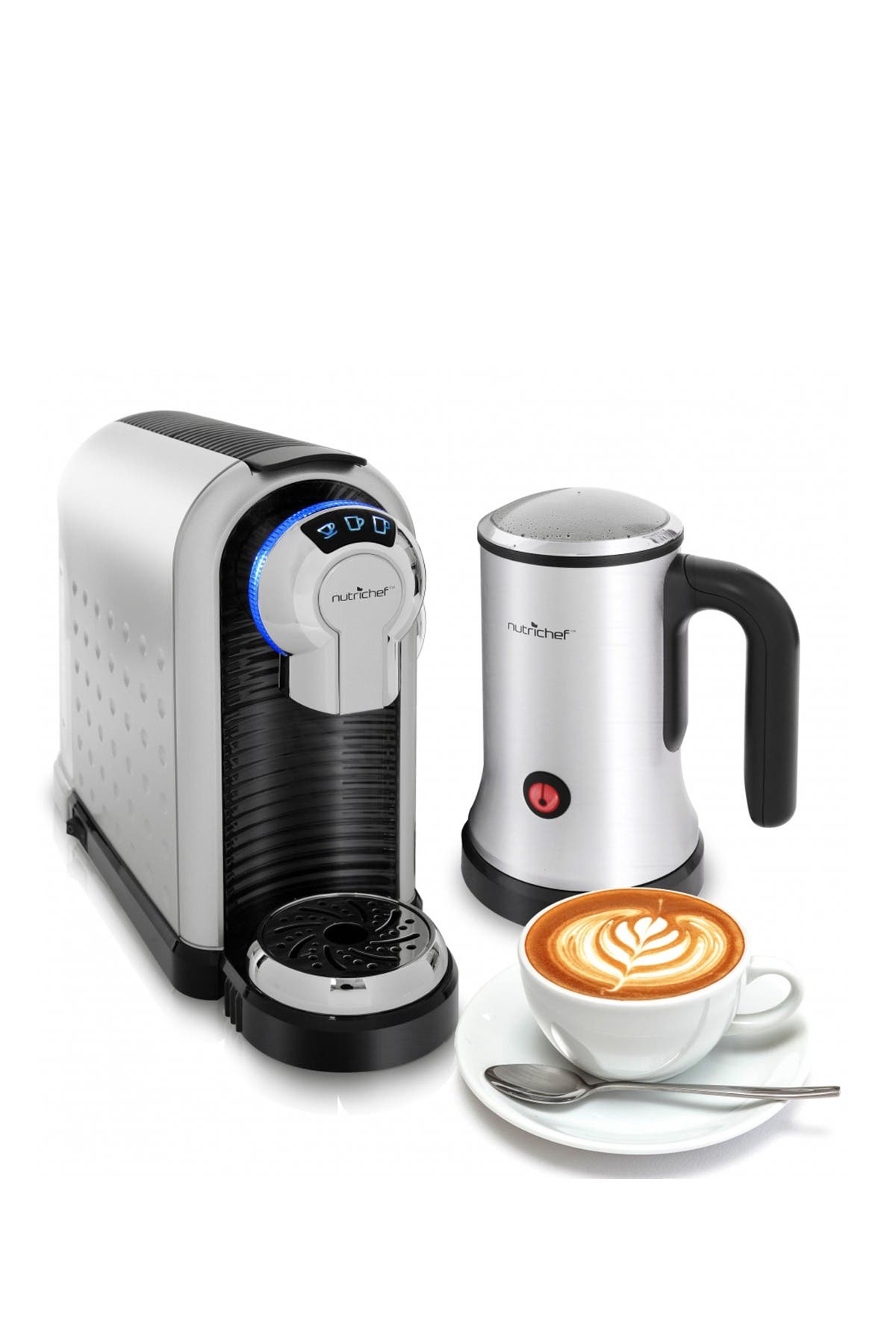 espresso maker with milk frother