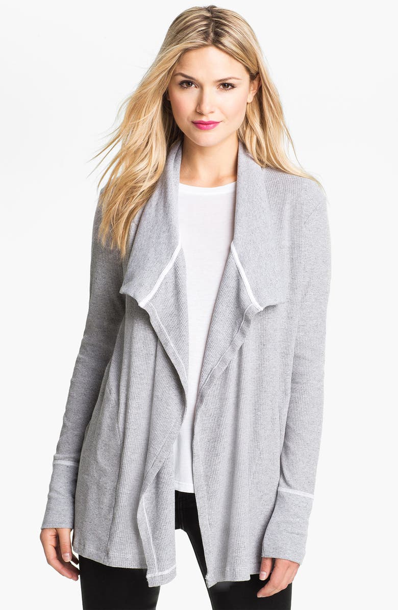 Three Dots Open Front Thermal Cardigan | Nordstrom