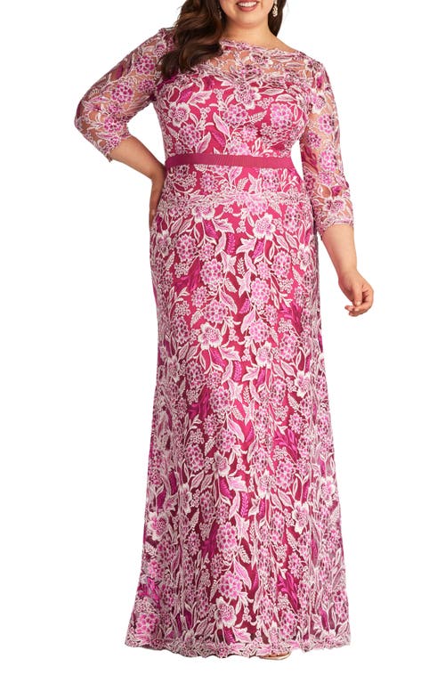 Tadashi Shoji Floral Embroidered Gown at Nordstrom,