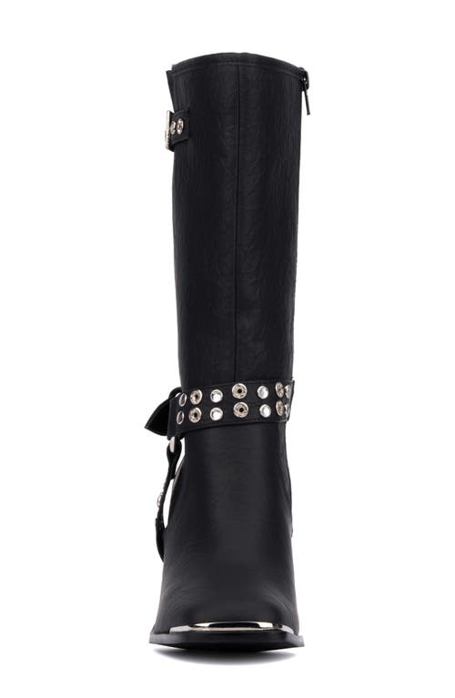 Olivia Miller Tarot Card Studded Boot In Black