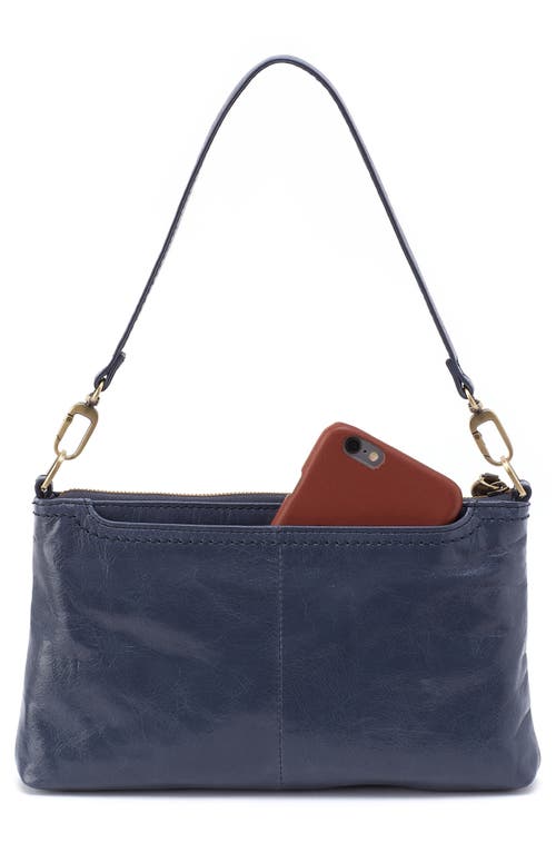 Shop Hobo Darcy Convertible Leather Crossbody Bag In Blue Stone